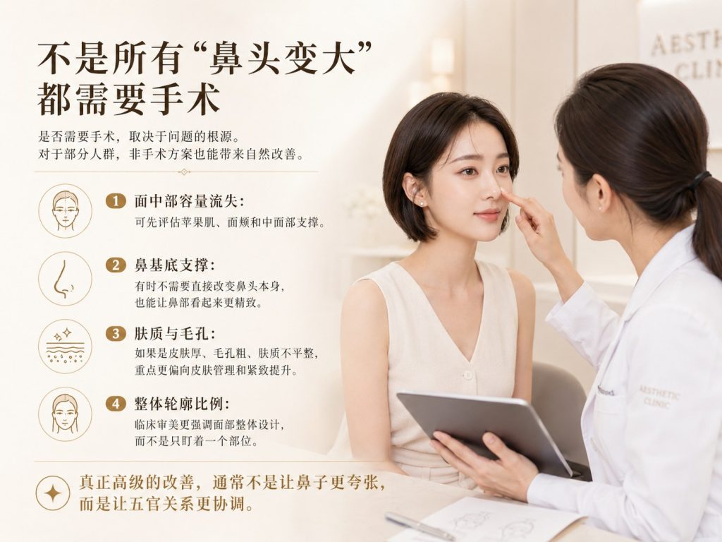 不是所有鼻头变大都需要手术的专业评估提示