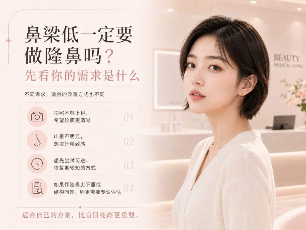 鼻梁低一定要做隆鼻吗?先看这几点