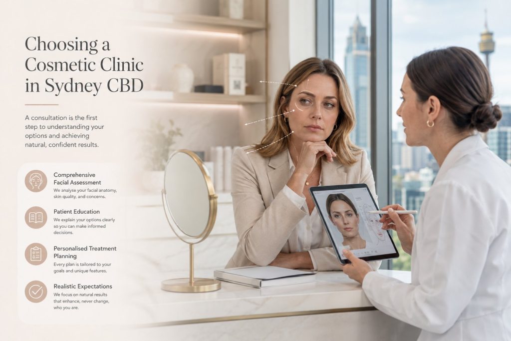 Cosmetic clinic consultation in Sydney CBD
