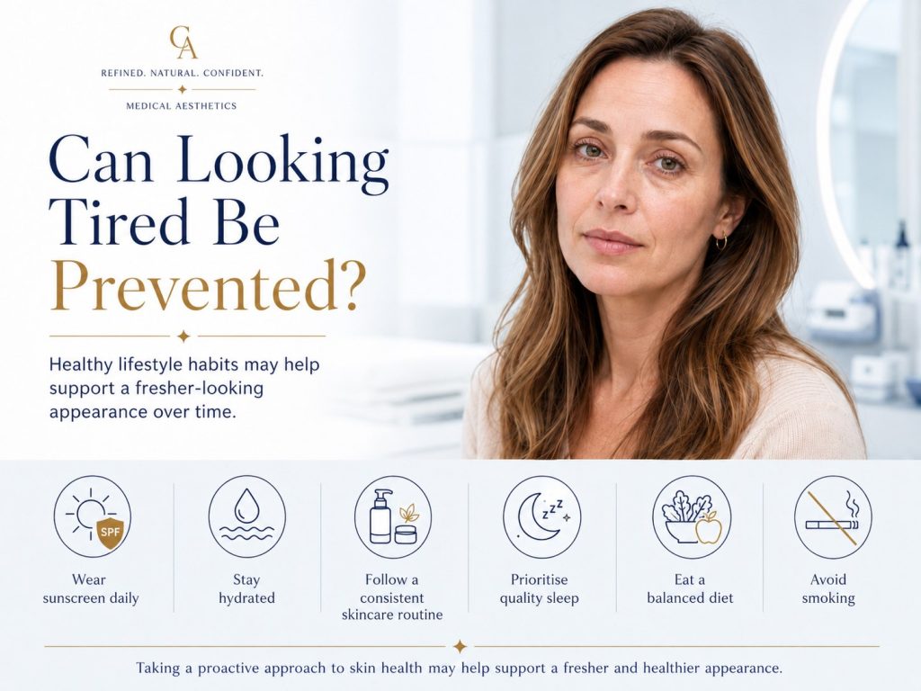 Can looking tired be prevented