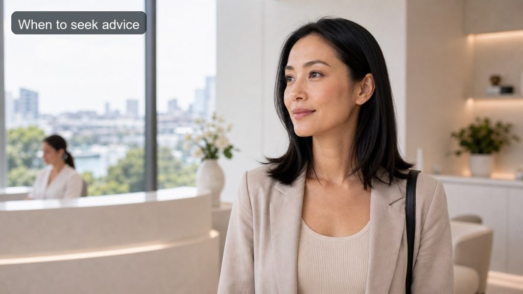 Patient in Sydney clinic ready for professional advice