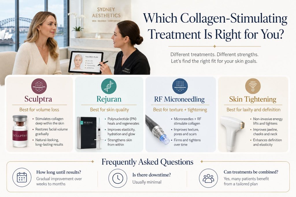 Comparison of collagen-stimulating treatment options