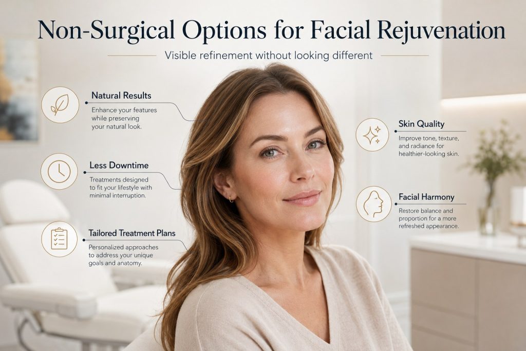 Non-surgical options for facial rejuvenation