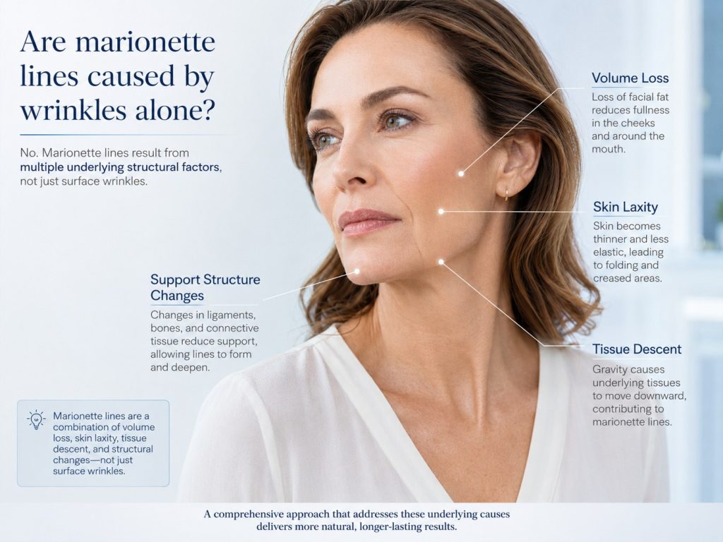 Factors behind marionette lines