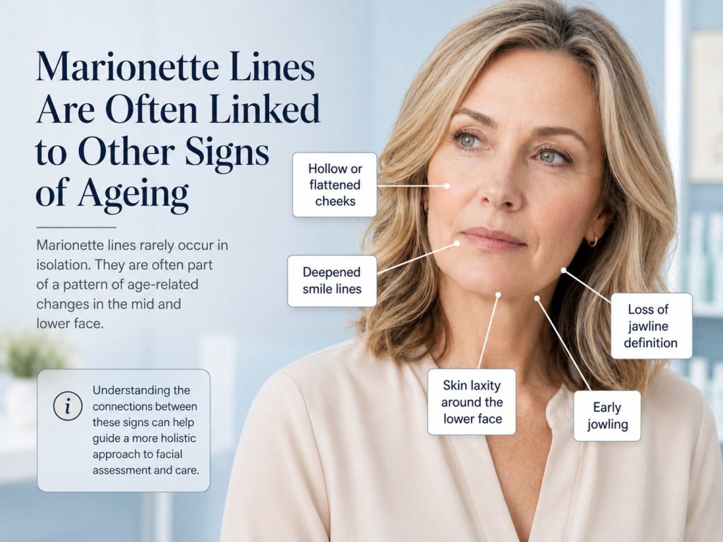 Marionette lines linked to ageing signs