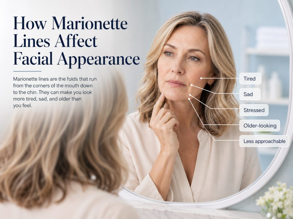 How marionette lines affect appearance