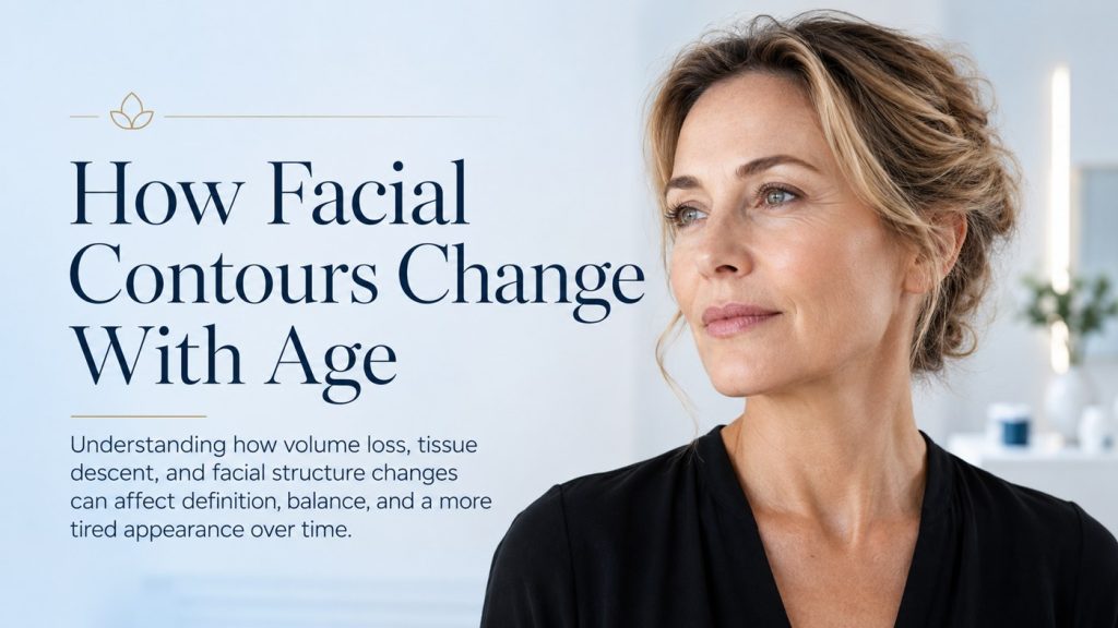 How facial contours change with age