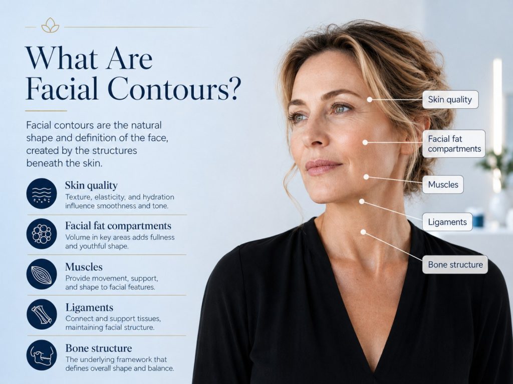 Facial contour regions