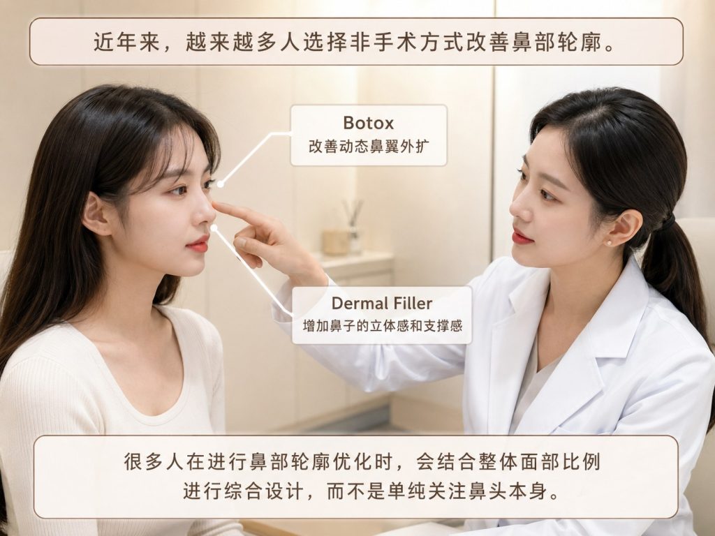 Botox与Dermal Filler改善鼻部轮廓的适用情况