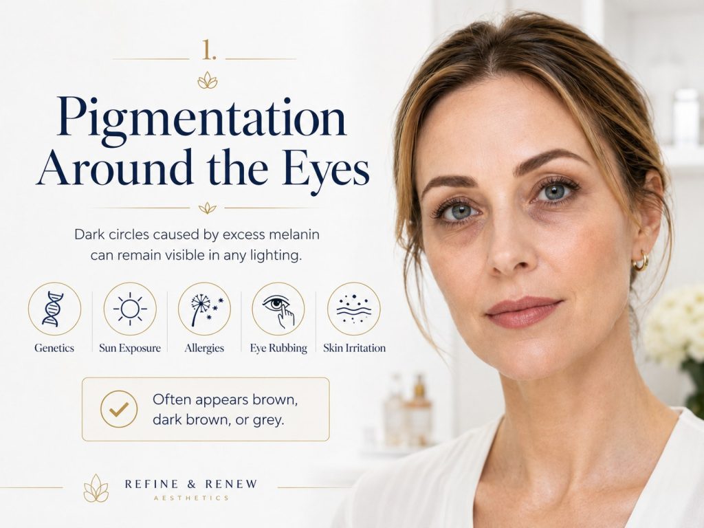 Pigmentation around the eyes