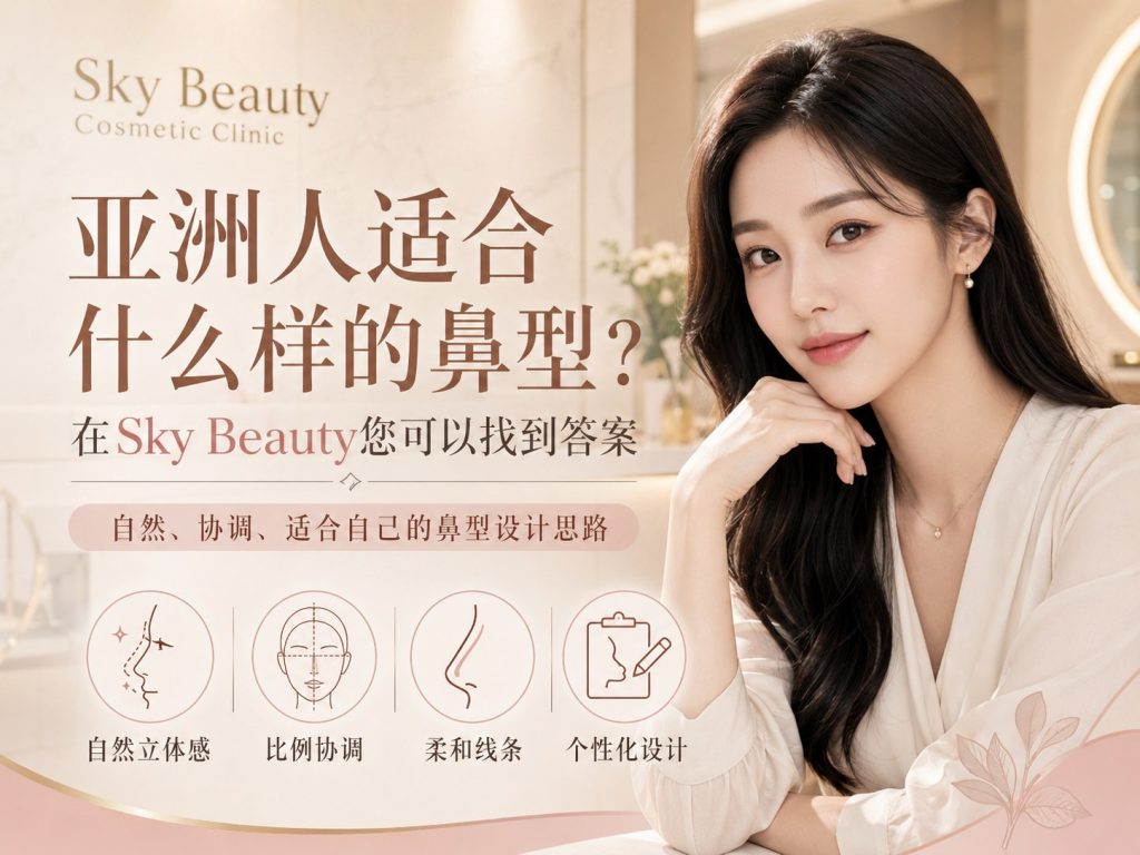 亚洲人适合什么样的鼻型?在Sky Beauty您可以找到答案