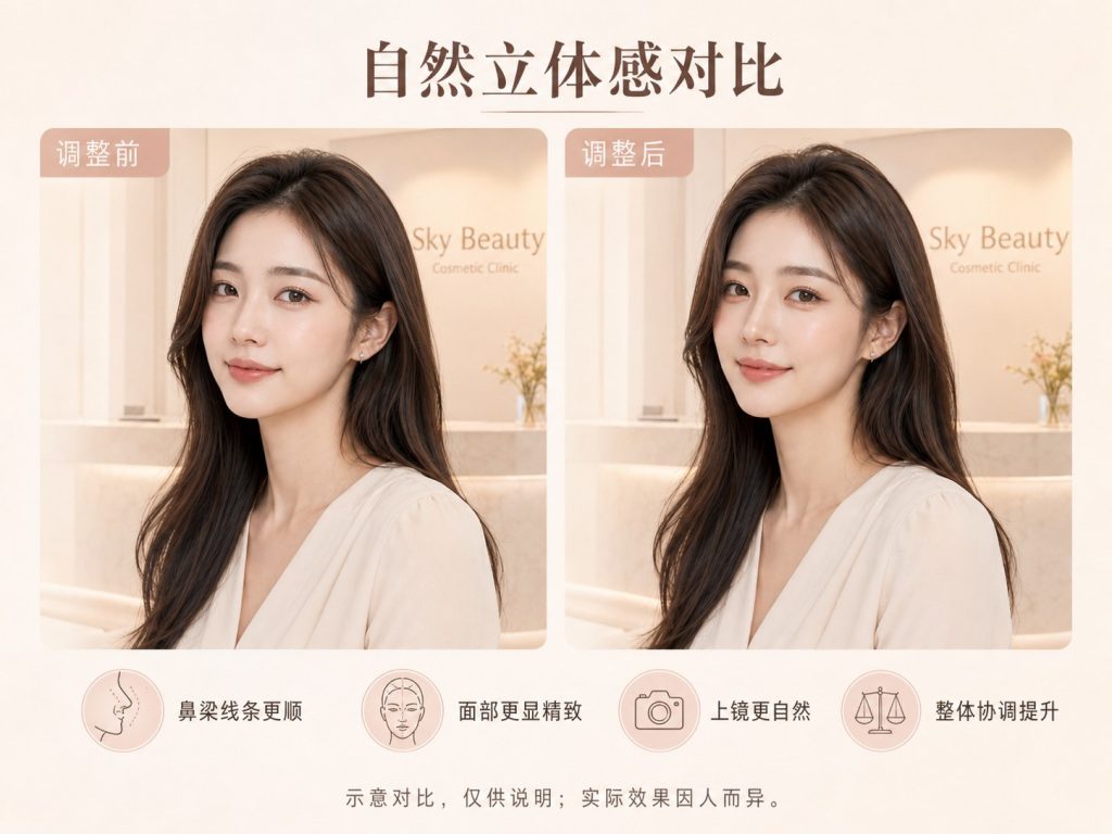 亚洲人适合什么样的鼻型?在Sky Beauty您可以找到答案