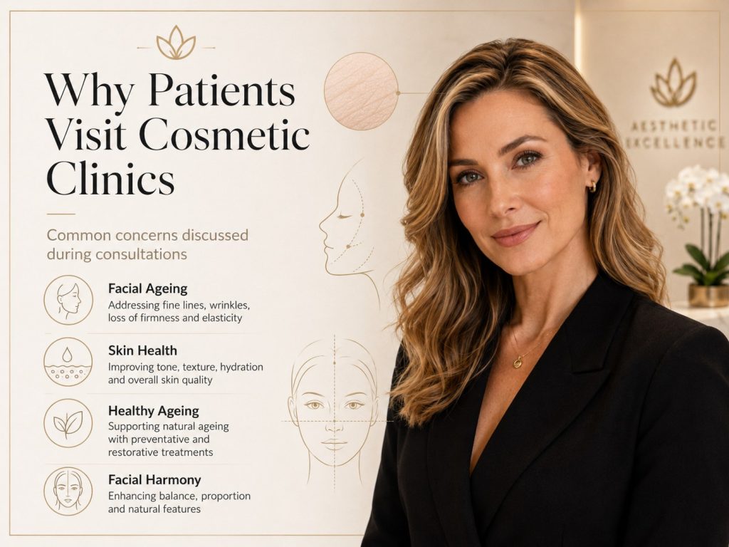 Reasons patients visit cosmetic clinics