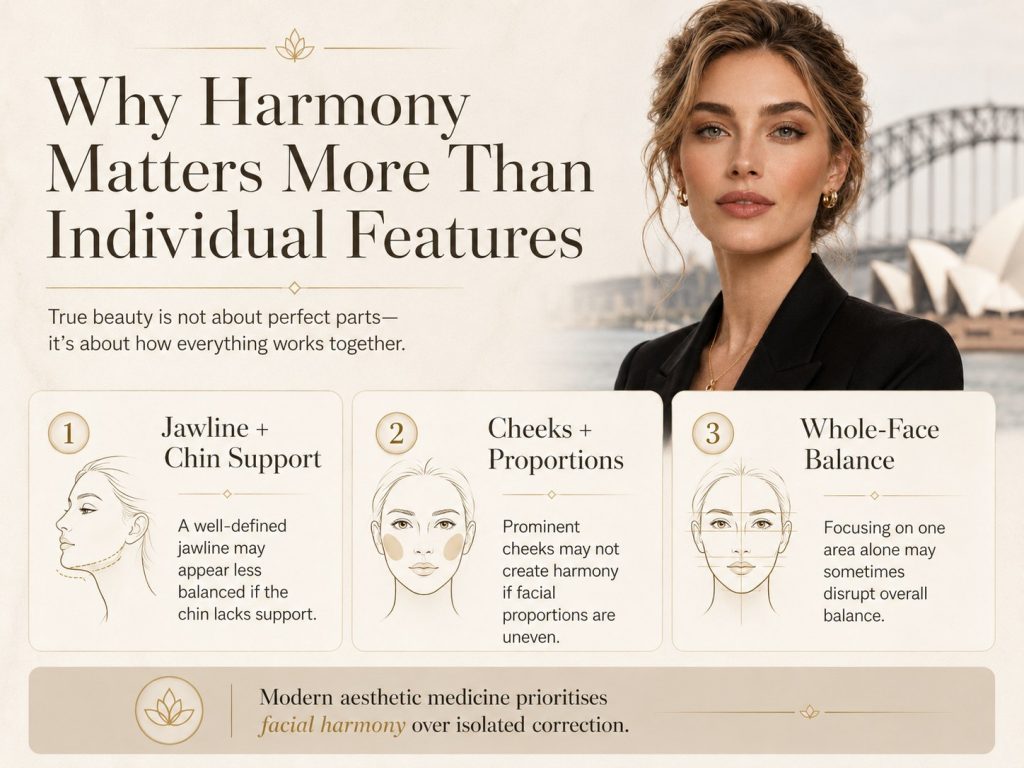 Facial harmony matters more than individual features