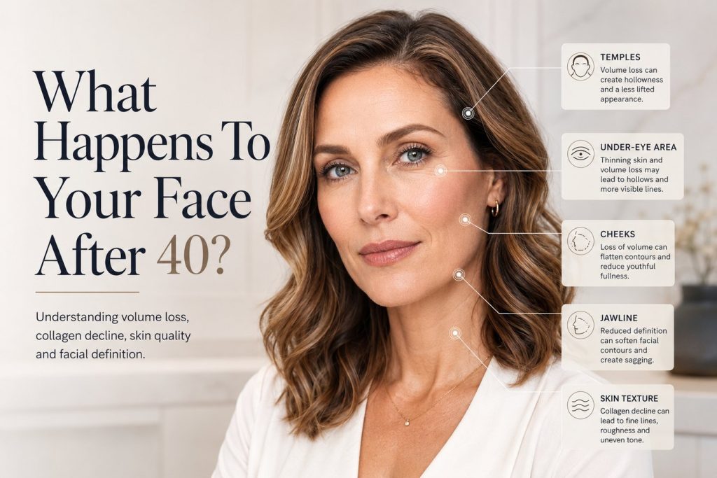 Facial changes after 40