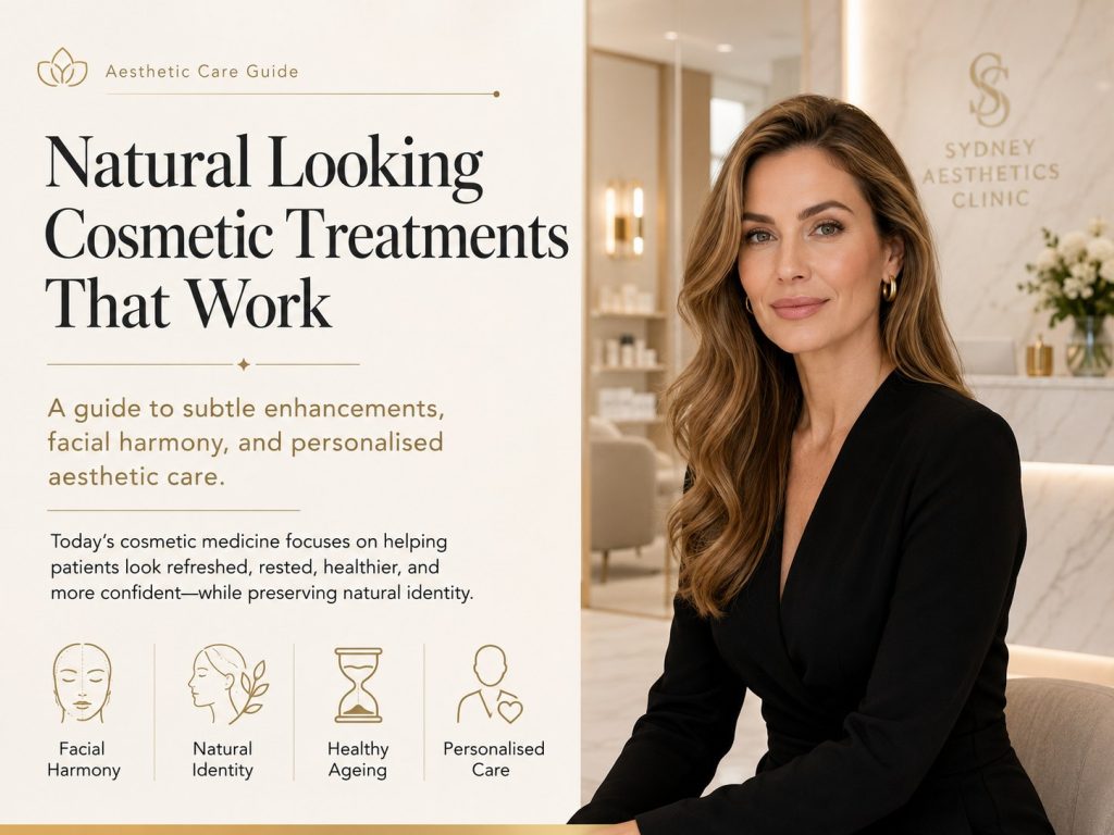 Natural looking cosmetic treatments guide in a Sydney cosmetic clinic