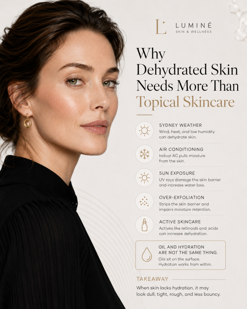 Why dehydrated skin needs more than topical skincare