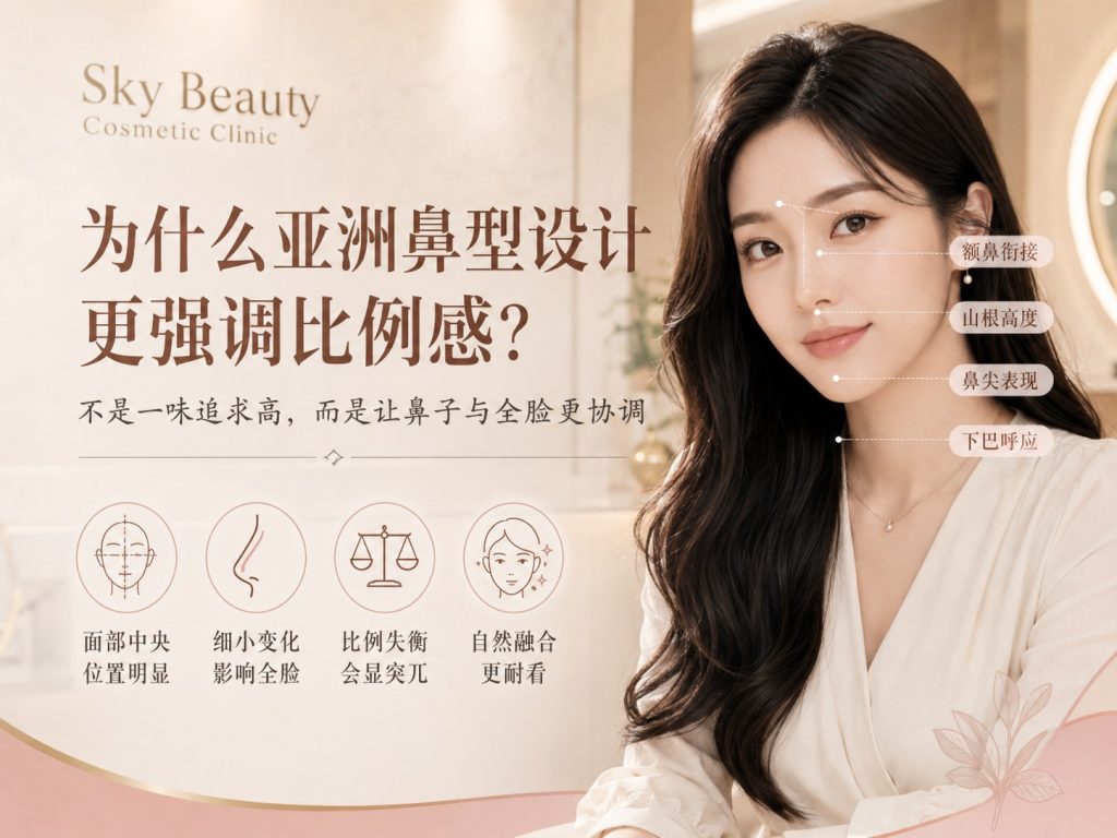 亚洲人适合什么样的鼻型?在Sky Beauty您可以找到答案