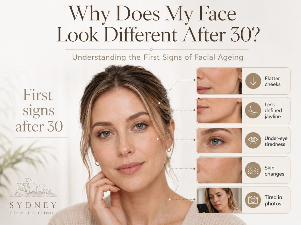 First signs of facial ageing after 30