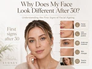 First signs of facial ageing after 30