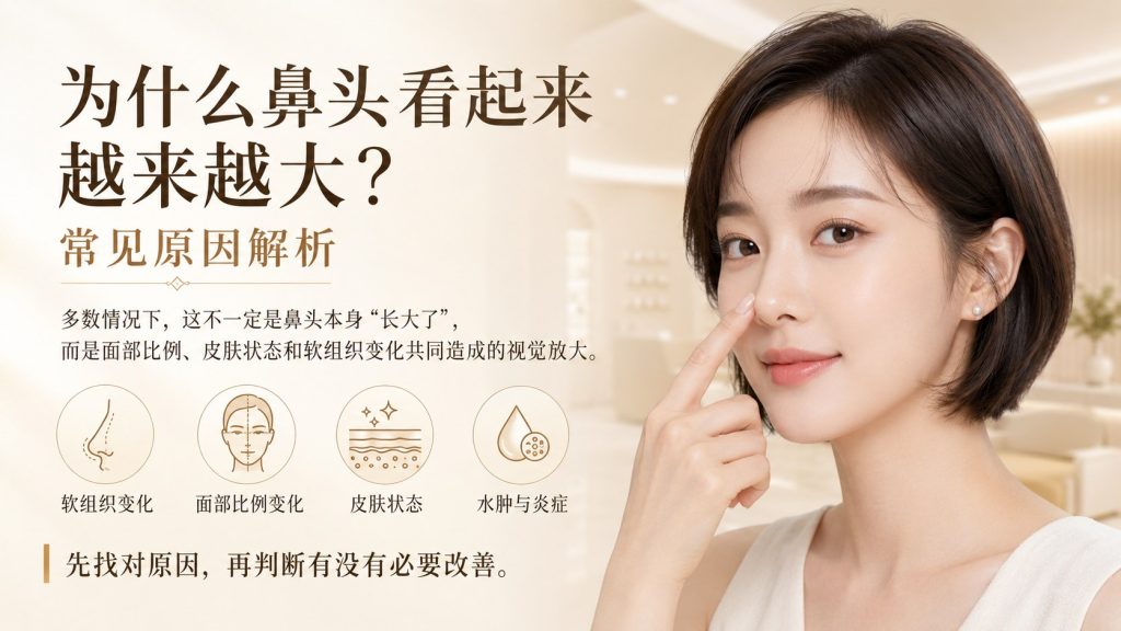 为什么鼻头看起来越来越大的原因解析