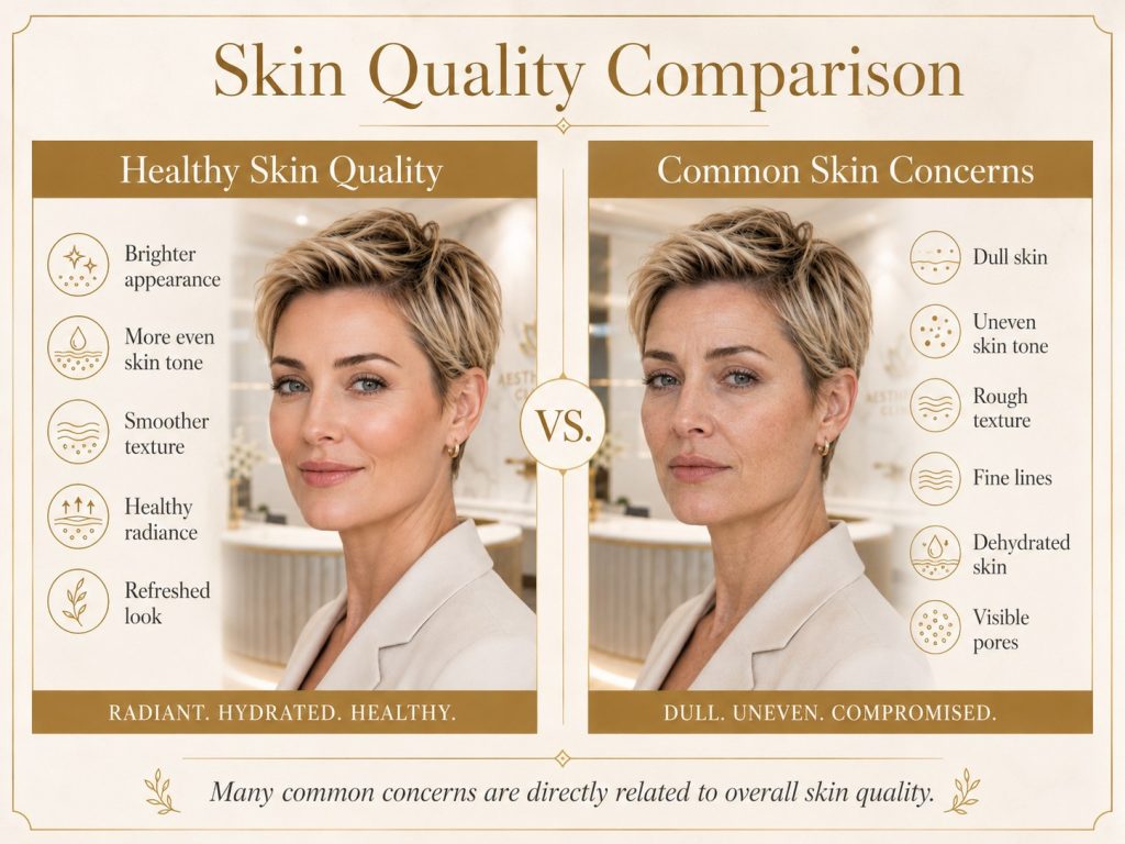Skin quality comparison