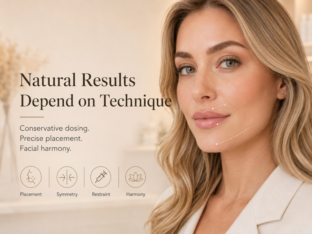 Natural-looking results depend on technique