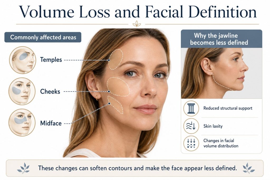 Volume loss and facial definition comparison