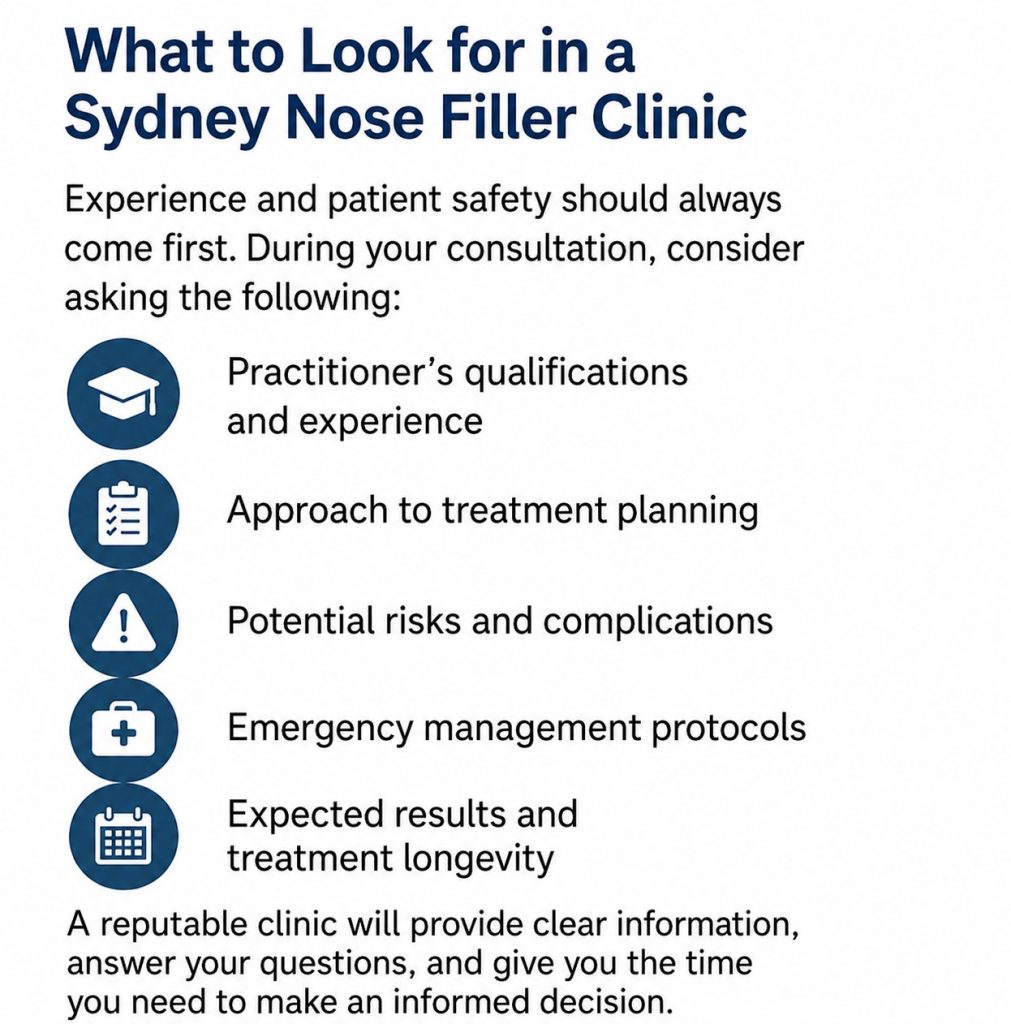 What to look for in a Sydney nose filler clinic