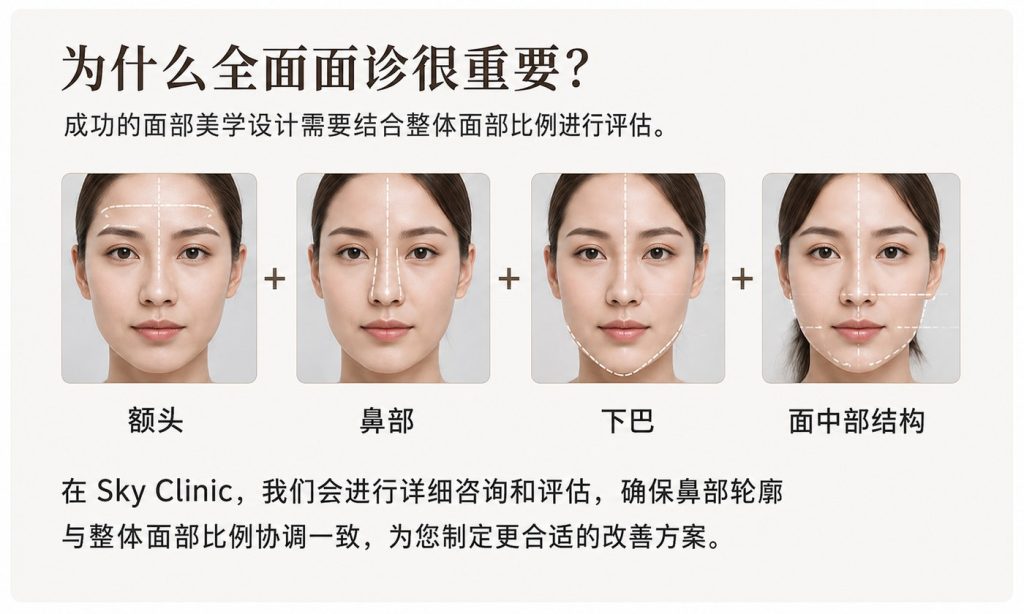 全面面诊与面部比例评估
