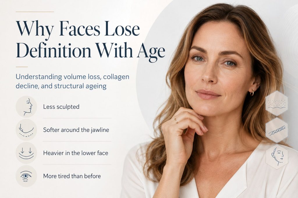 Why faces lose definition with age