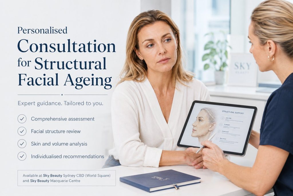 Personalised consultation for structural facial ageing