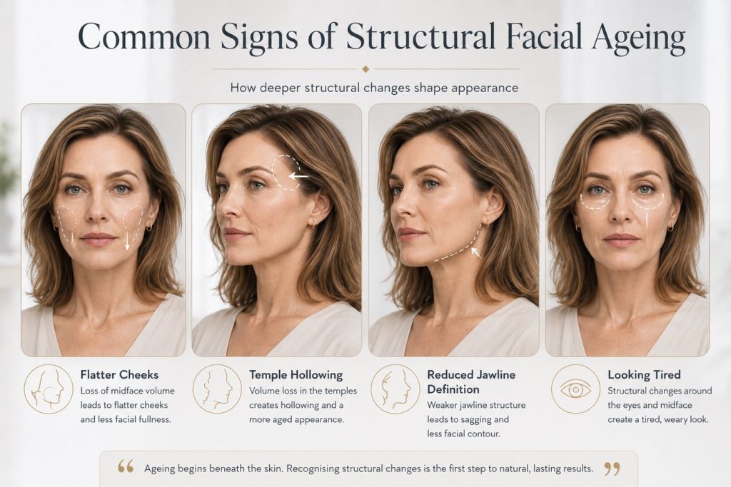 The layers of structural facial ageing