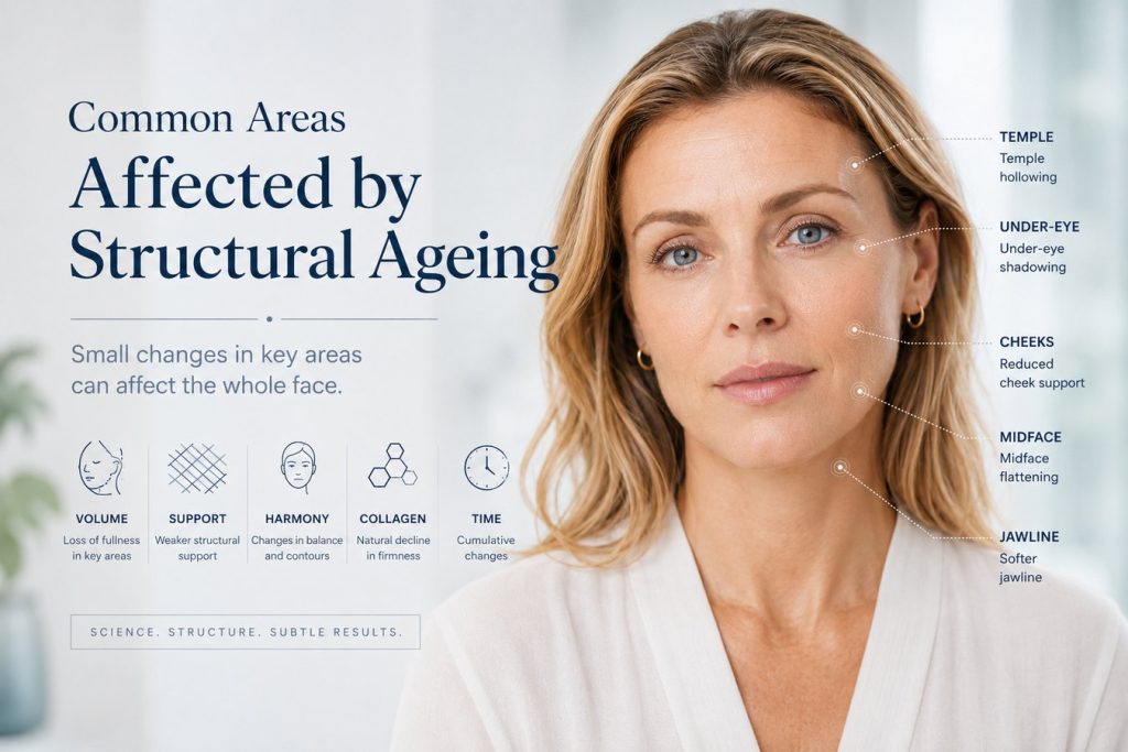 Common areas affected by structural ageing