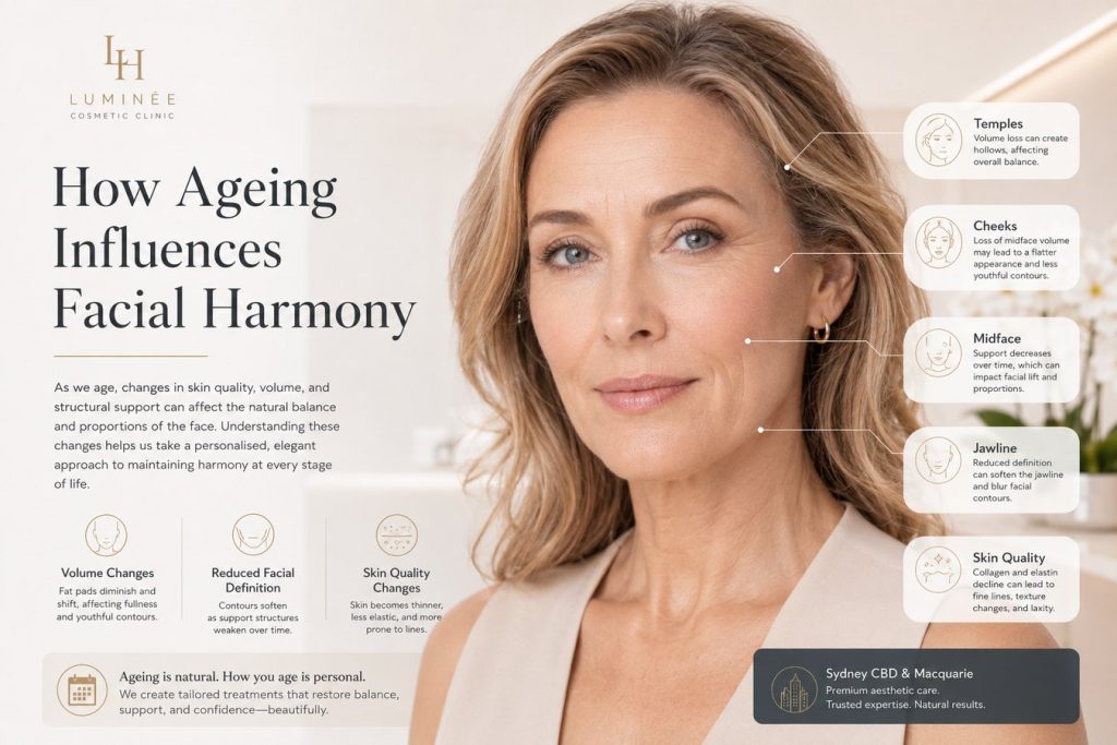 Ageing influences facial harmony over time