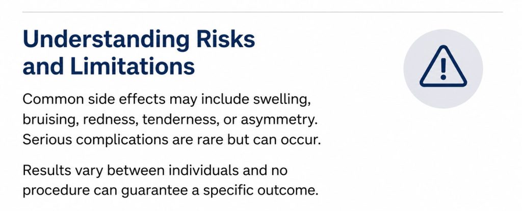 Nose filler risks and limitations