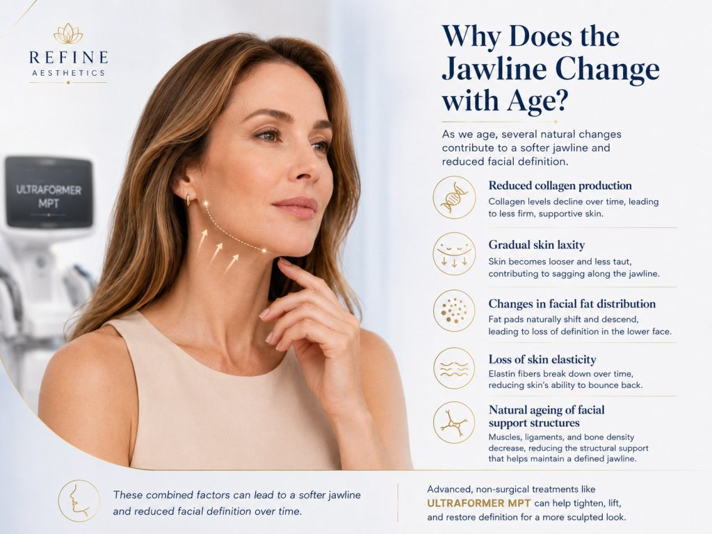 Why the jawline changes with age