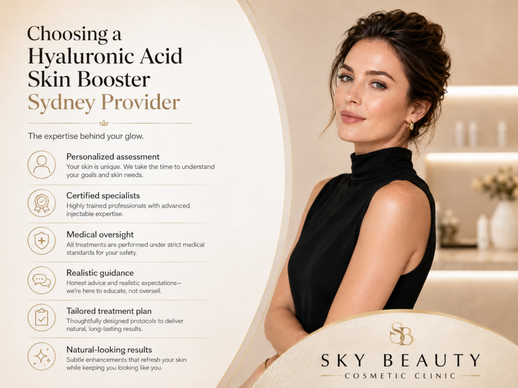 Choosing a Hyaluronic Acid Skin Booster Sydney provider