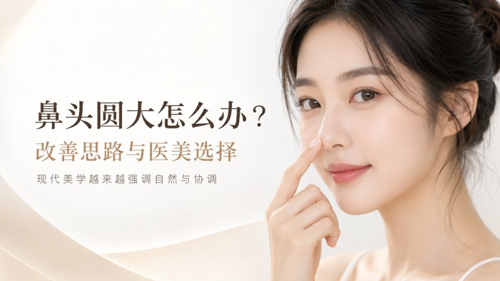 鼻头圆大改善思路与医美选择