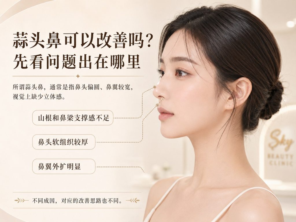 蒜头鼻问题来源与改善方向说明