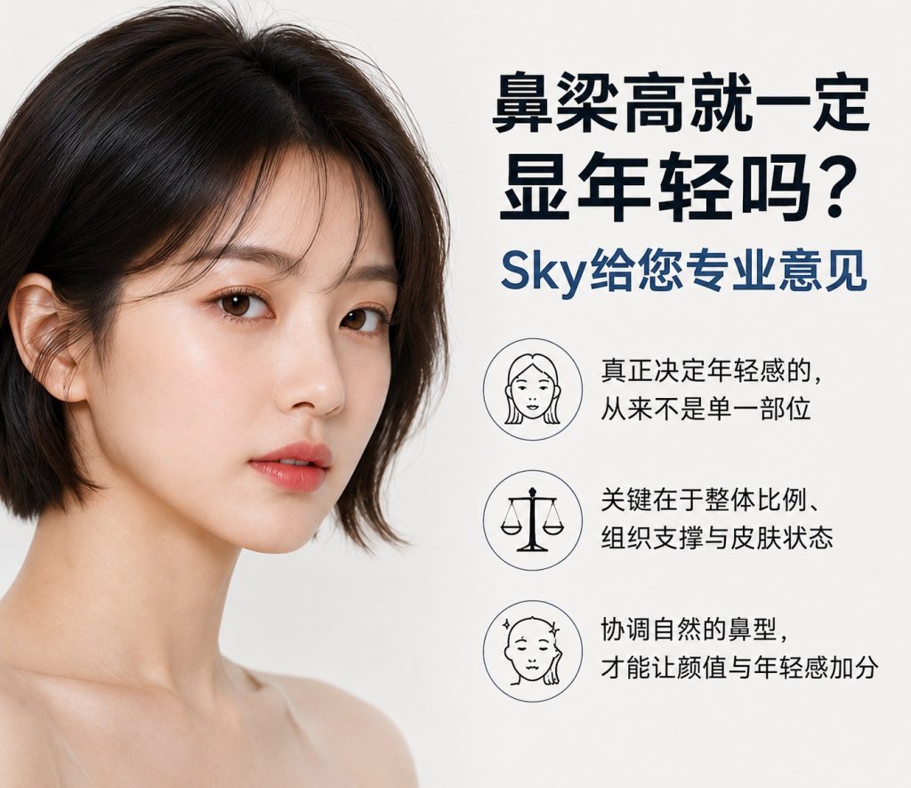 鼻梁高就一定显年轻吗?Sky给您专业意见