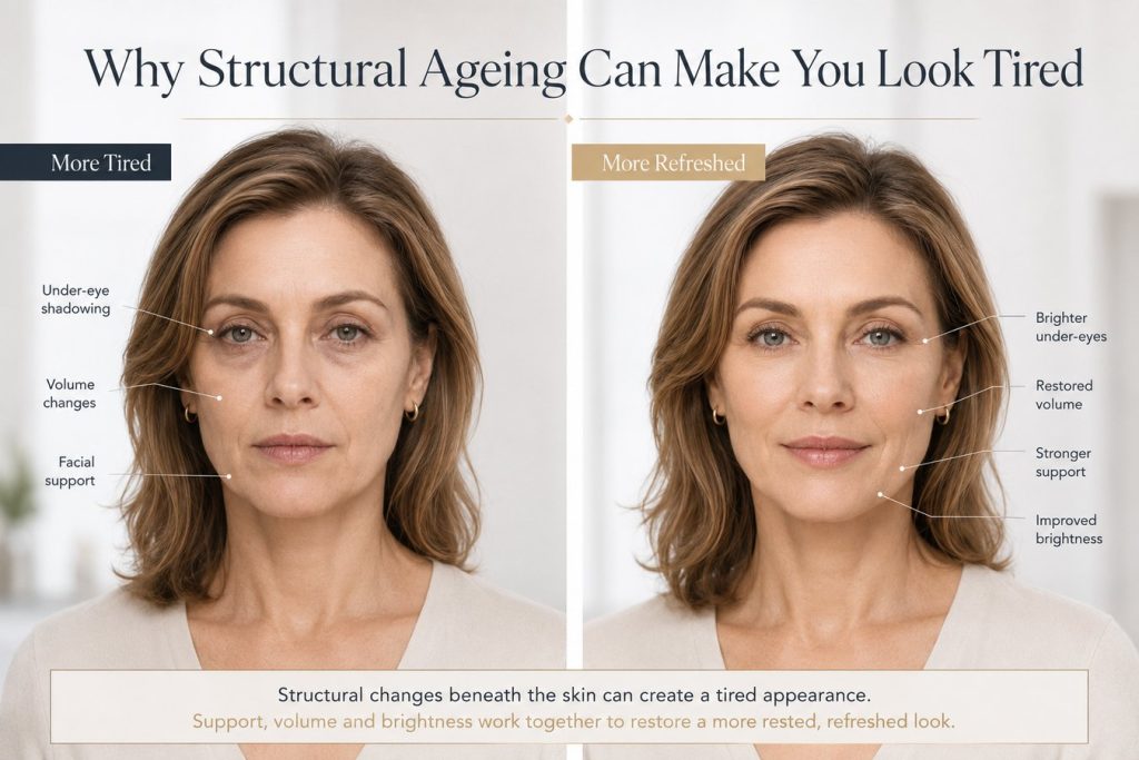 Common signs of structural facial ageing