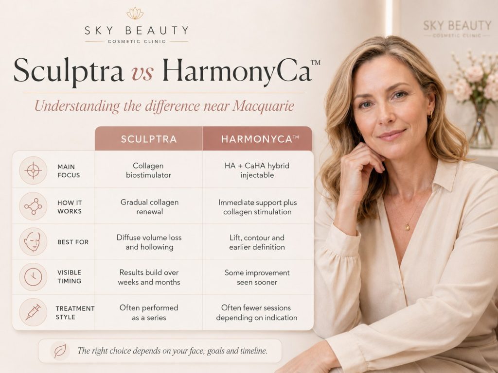 Sculptra vs HarmonyCa™ Near Macquarie