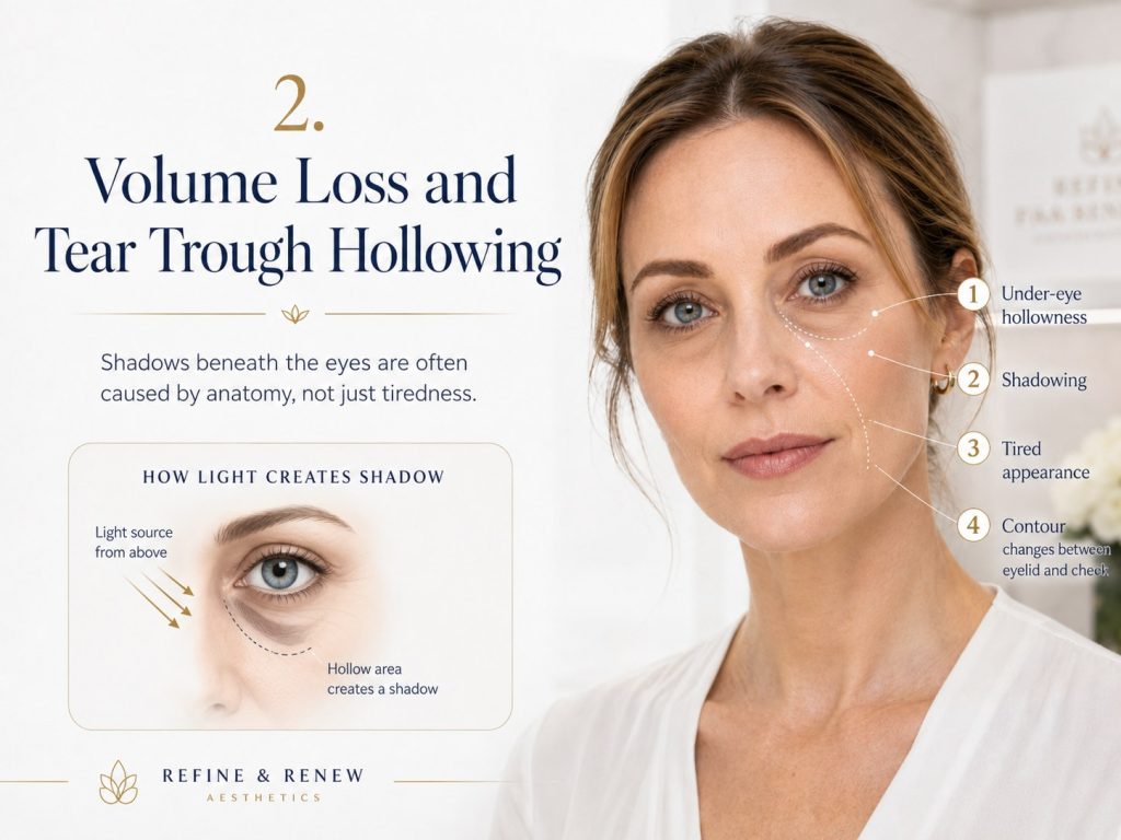 Volume loss and tear trough hollowing