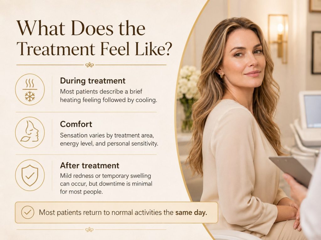 What Thermage FLX treatment feels like