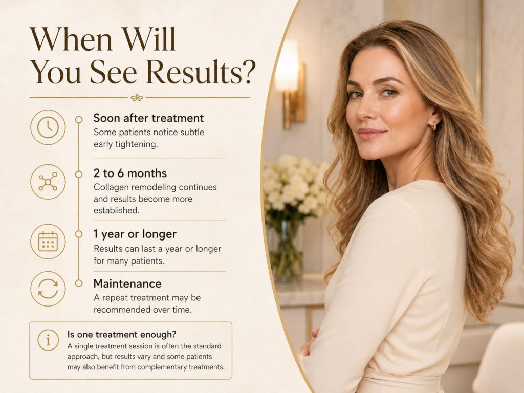 When Thermage FLX results appear