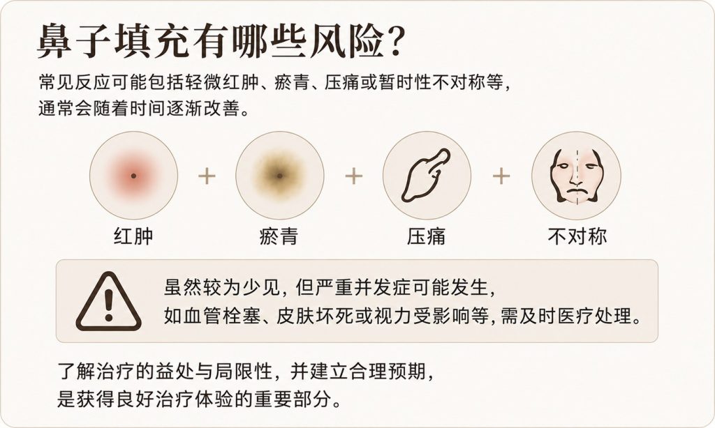 鼻子填充风险说明