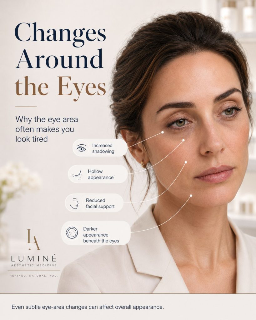Changes around the eyes