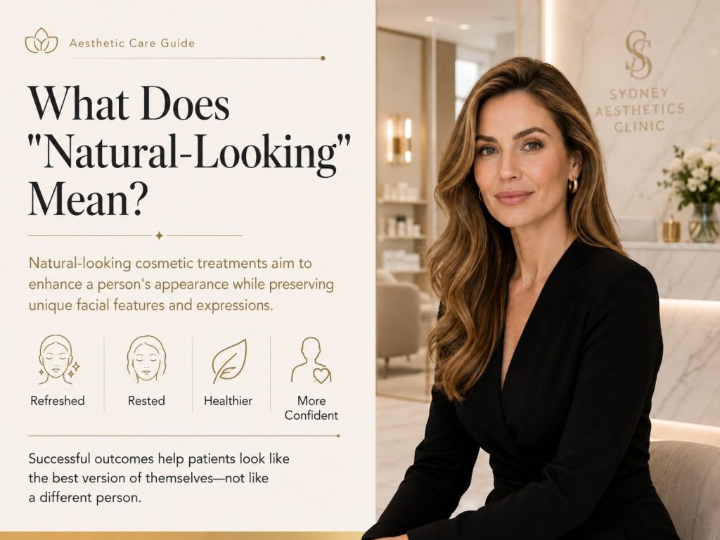 Natural-looking cosmetic result principles