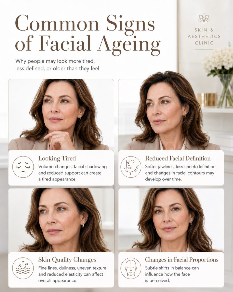 Common signs of facial ageing